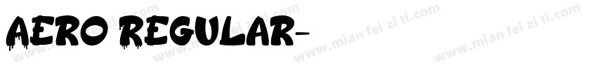 Aero Regular字体转换